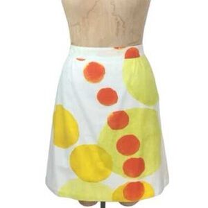 Marimekko orange/yellow Abstract Vintage 1990’s Skirt size 10